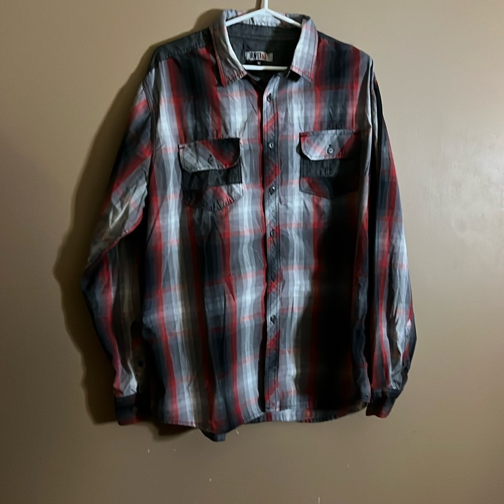 😄Western style buttons shirt long sleeve l2